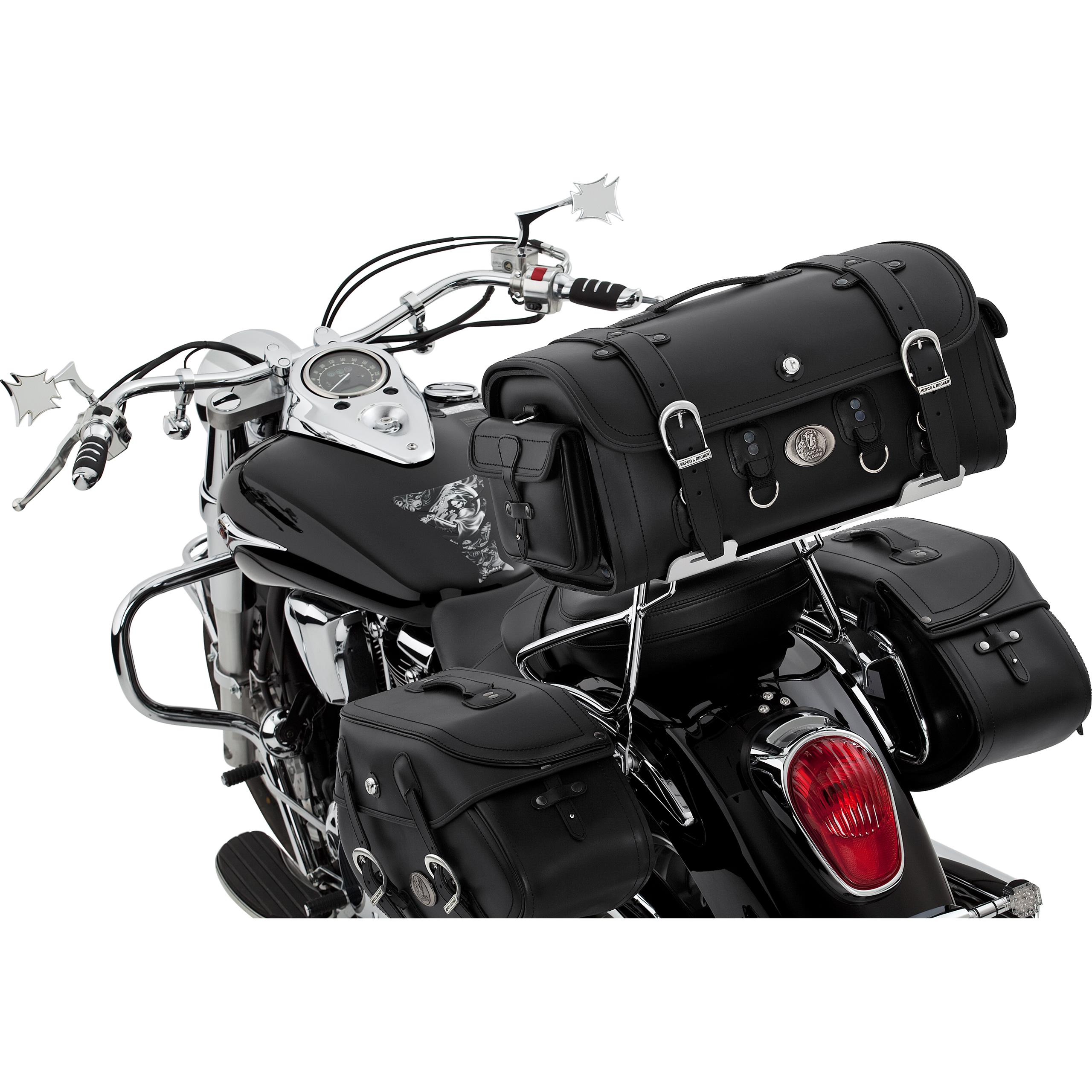 Hepco & Becker Lederhecktasche Handbag Buffalo 35 Liter Stauraum - Motorradzubehör - Motorradgepäck
