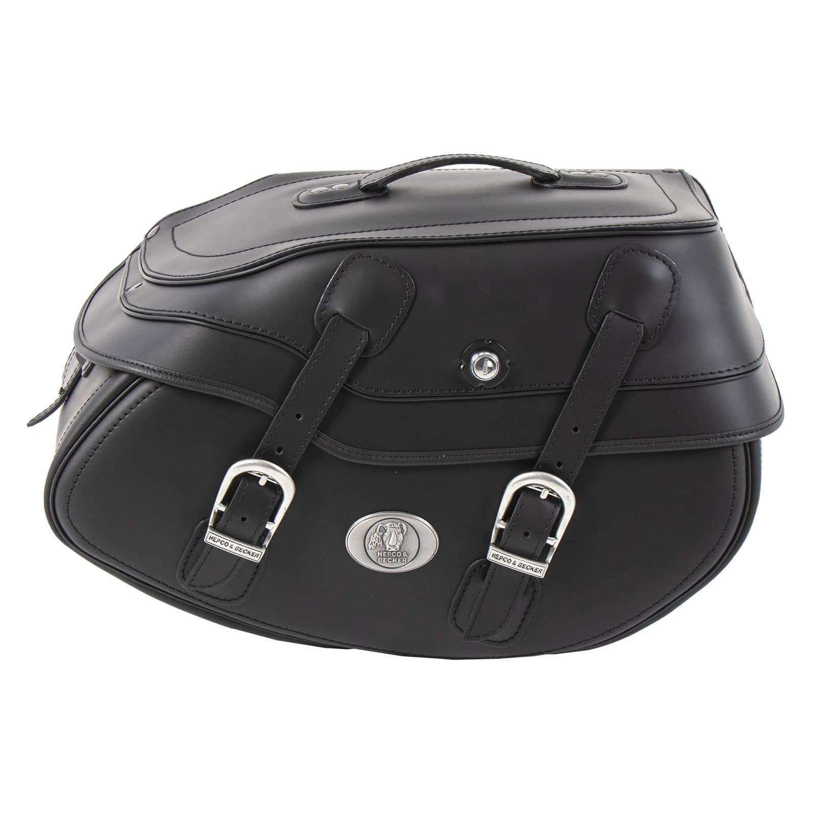 Hepco & Becker Ledersatteltasche Buffalo für C-Bow schwarz rechts 21 Liter - Motorradzubehör - Motorradgepäck