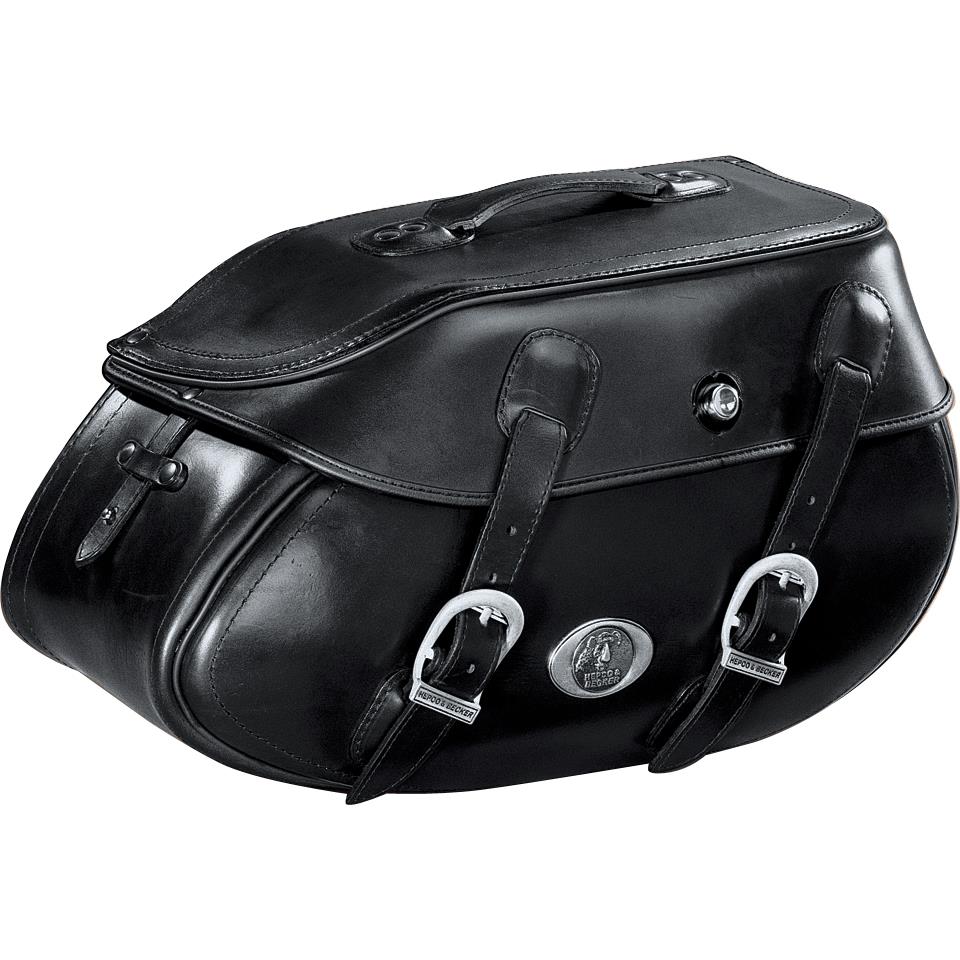 Hepco & Becker Ledersatteltaschenpaar Buffalo 42 Liter schwarz - Motorradzubehör - Motorradgepäck