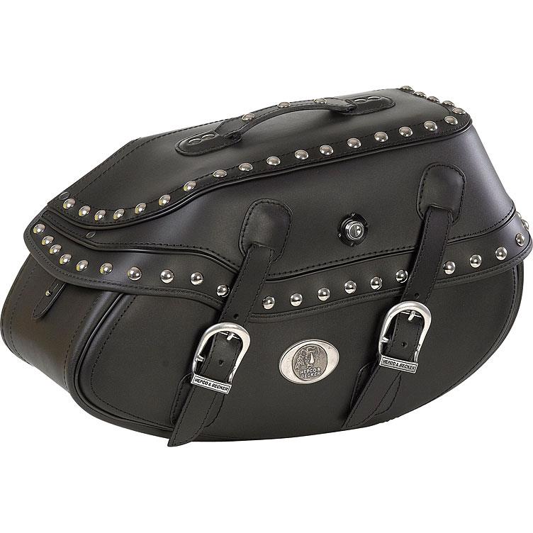 Hepco & Becker Ledersatteltaschenpaar Buffalo Custom 42 Liter schwarz - Motorradzubehör - Motorradgepäck