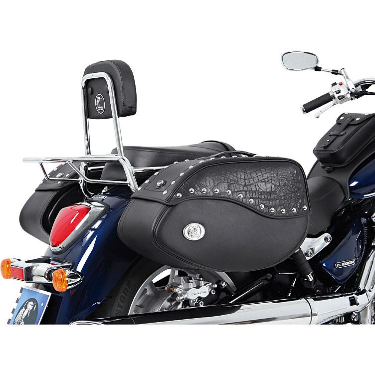 Hepco & Becker Ledersatteltaschenpaar Ivory 60 Liter schwarz - Motorradzubehör - Motorradgepäck
