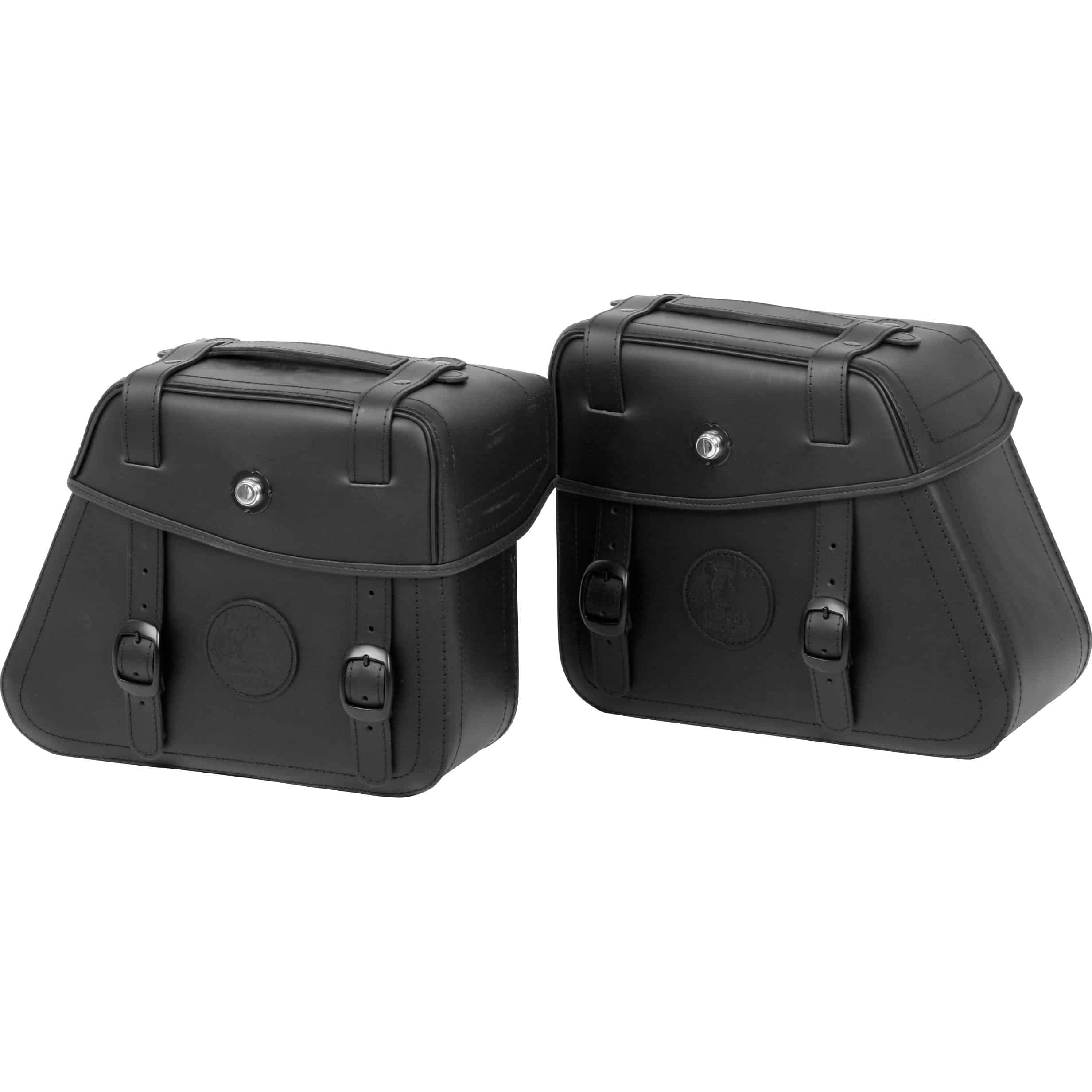 Hepco & Becker Ledersatteltaschenpaar Rugged Cutout 24 Liter schwarz - Motorradzubehör - Motorradgepäck