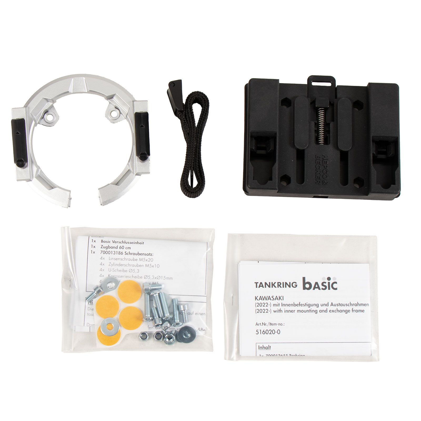 Hepco & Becker Lock-it Tankring Basic für Kawasaki Ninja 1000 SX 2022- - Motorradzubehör - Motorradgepäck