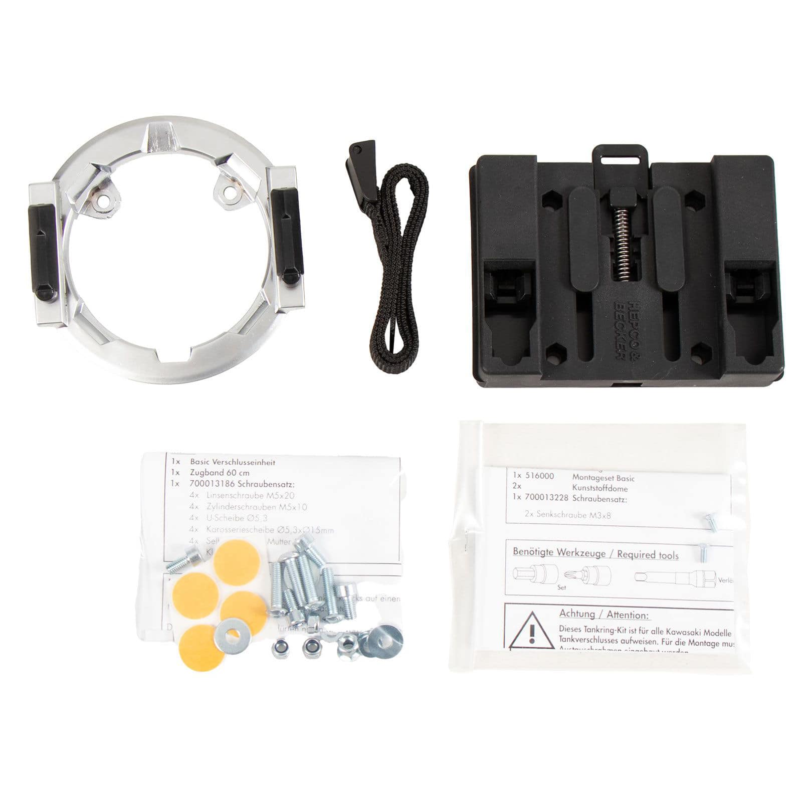 Hepco & Becker Lock-it Tankring Basic für Kawasaki Z 400 2018-2021 - Motorradzubehör - Motorradgepäck