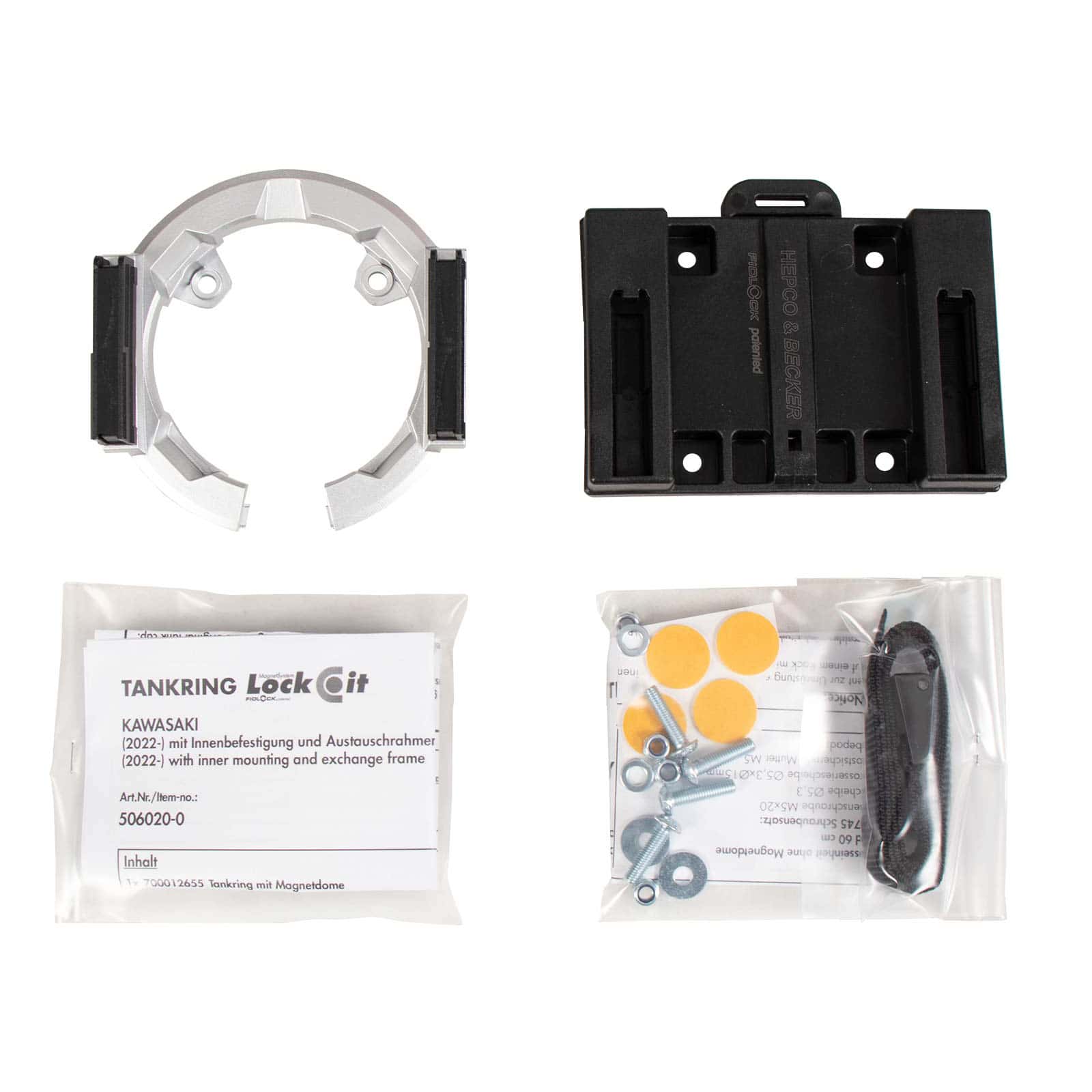 Hepco & Becker Lock-it Tankring Basic für Kawasaki Z/Ninja 125 2022- - Motorradzubehör - Motorradgepäck
