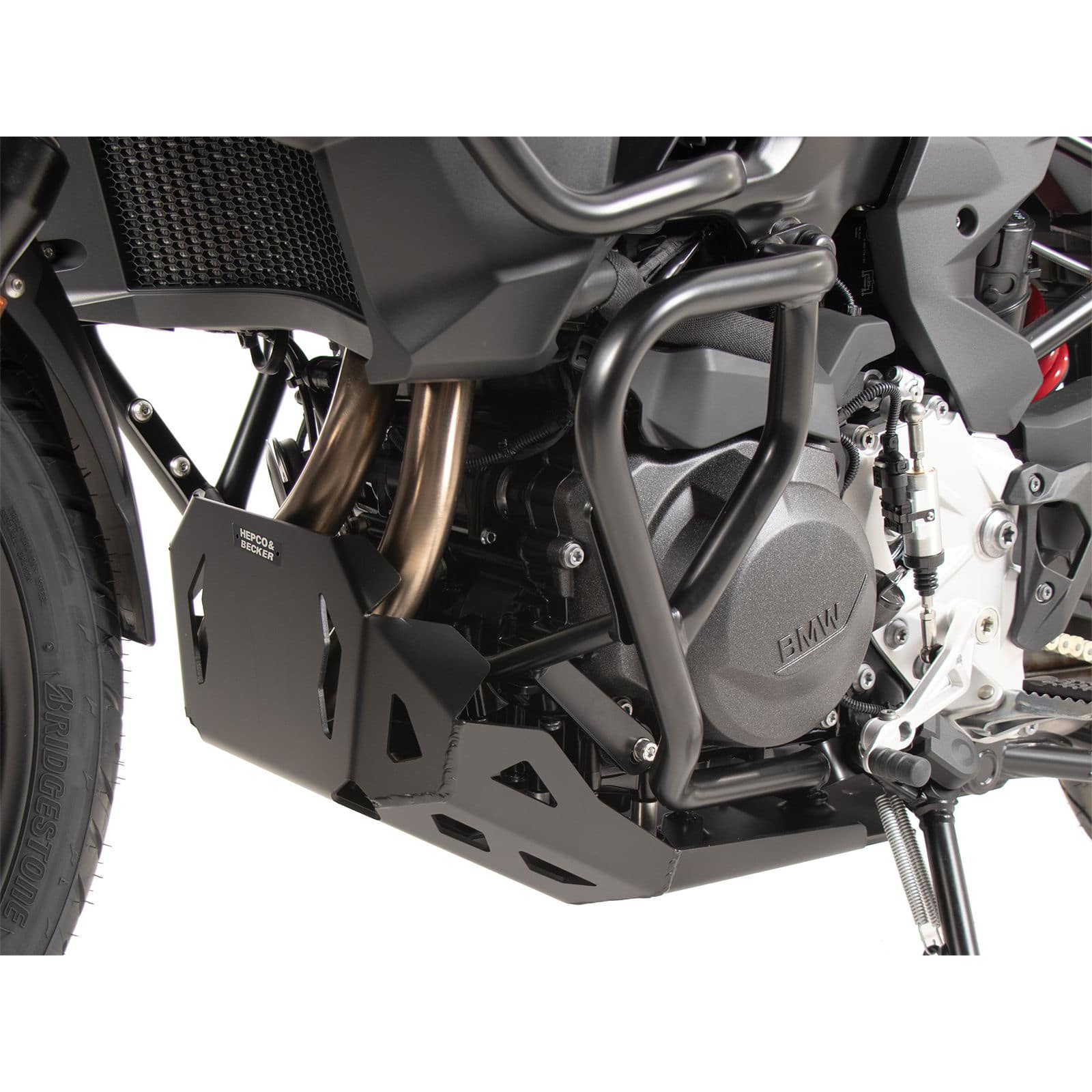 Hepco & Becker Motorschutz Alu schwarz für BMW F 800 GS 2024- - Motorradteile & Ersatzteile - Verkleidungen & Abdeckungen