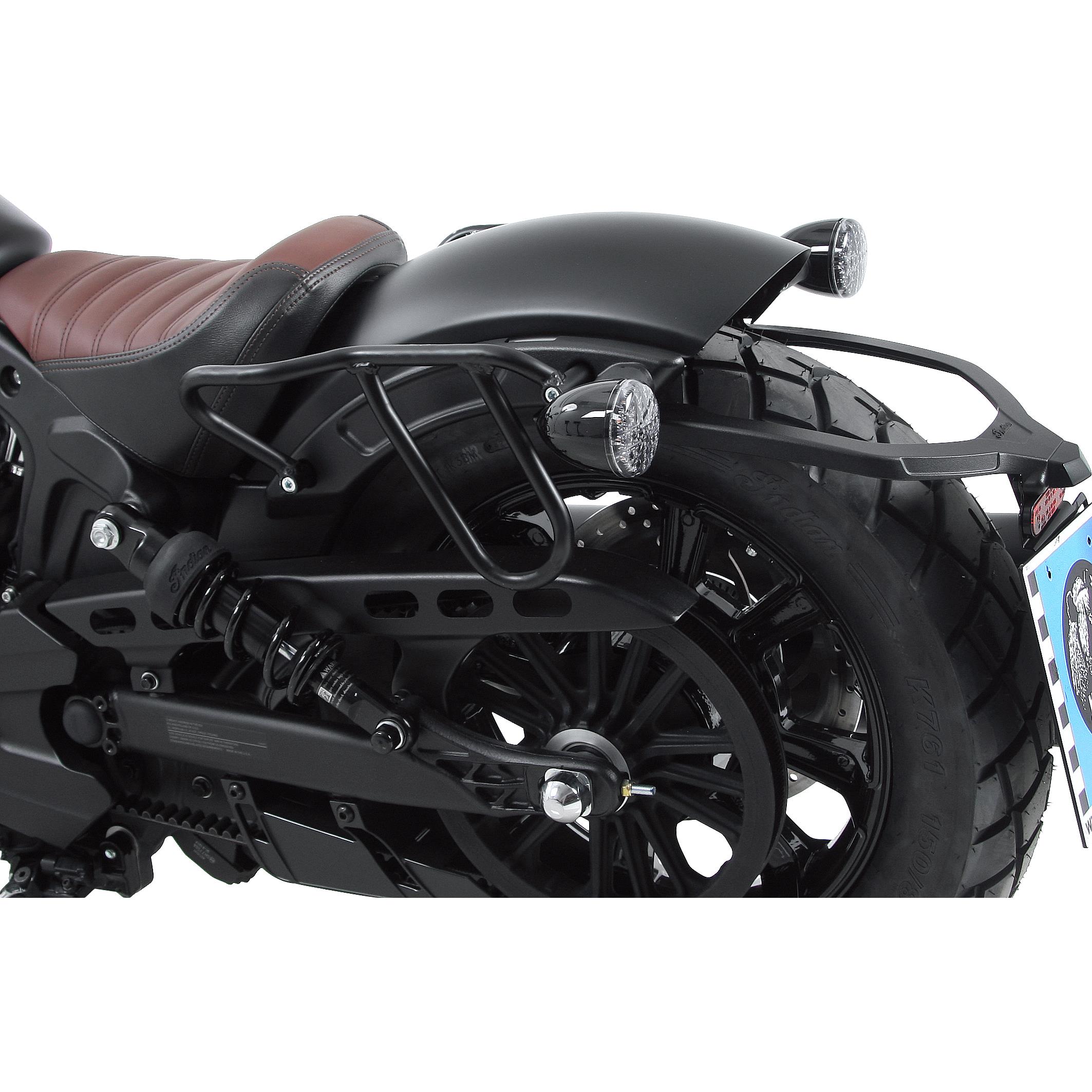 Hepco & Becker Packtaschenhalter Cutout schwarz für Indian Scout Bobber - Motorradzubehör - Motorradgepäck