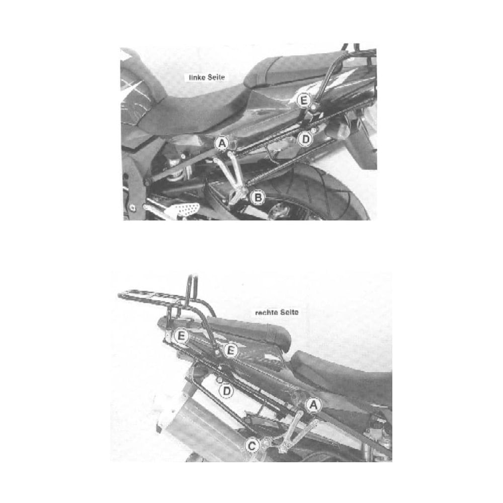 Hepco & Becker Rohrgepäckbrücke TC schwarz für Yamaha YZF R1 2002-2004 - Motorradzubehör - Motorradgepäck