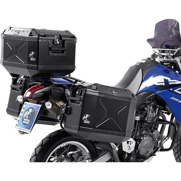 Hepco & Becker Seitenkoffer Xplorer Aluminium 30 schwarz rechts 33 Liter - Motorradzubehör - Motorradgepäck