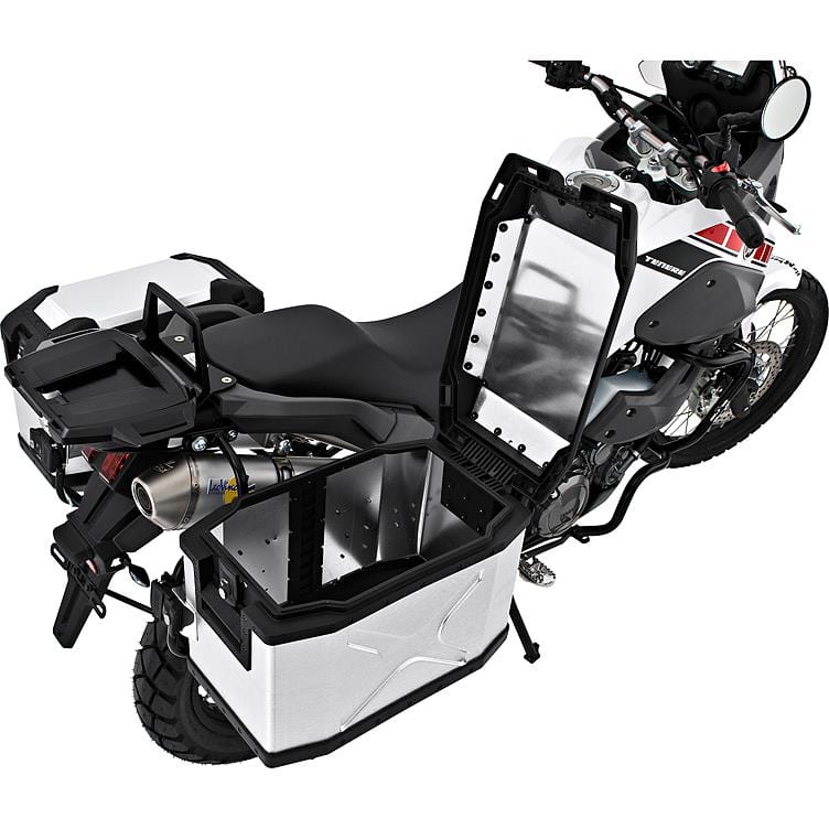 Hepco & Becker Seitenkoffer Xplorer Aluminium 40 silber rechts 42 Liter - Motorradzubehör - Motorradgepäck