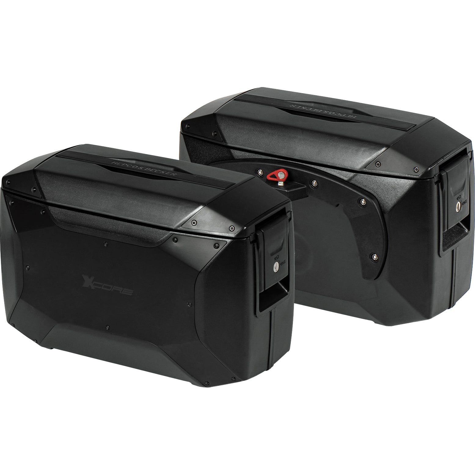 Hepco & Becker Seitenkofferpaar Xcore für C-Bow 36 Liter schwarz - Motorradzubehör - Motorradgepäck