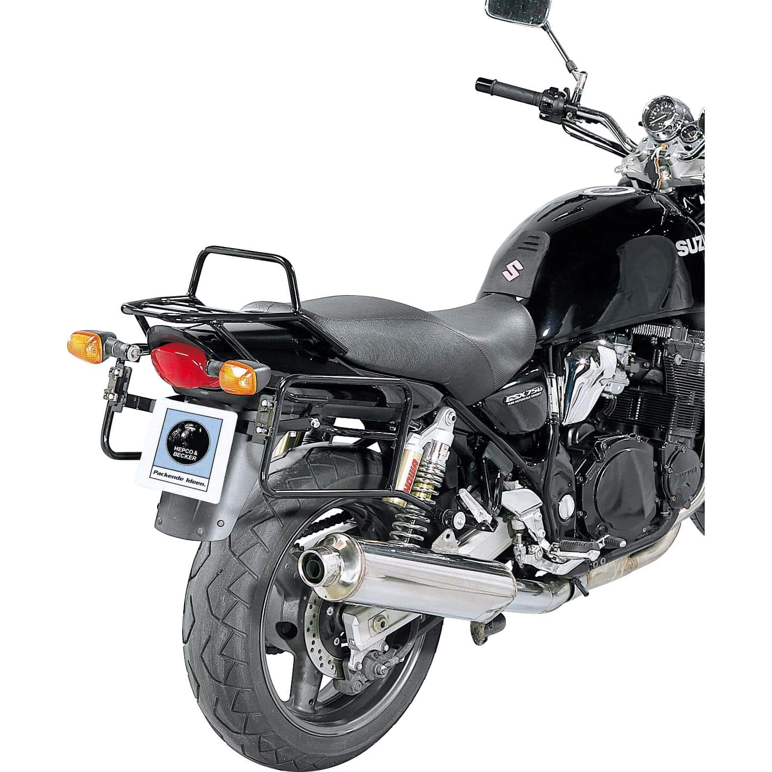 Hepco & Becker Seitenkofferträger schwarz für Suzuki GSX 750 1998-2003 - Motorradzubehör - Motorradgepäck