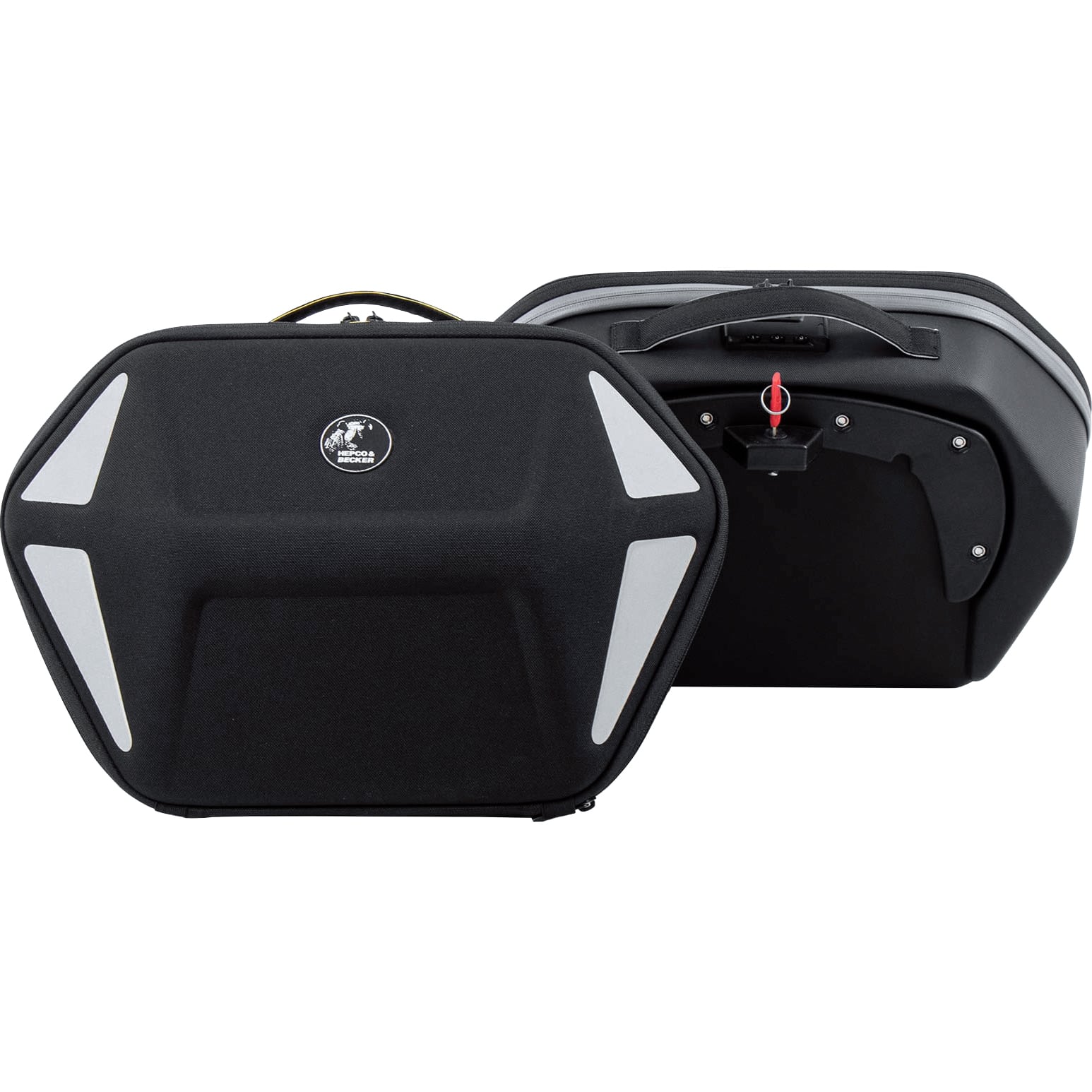 Hepco & Becker Seitentaschen Royster Neo für C-Bow Paar schwarz/grau 32-35 - Motorradzubehör - Motorradgepäck