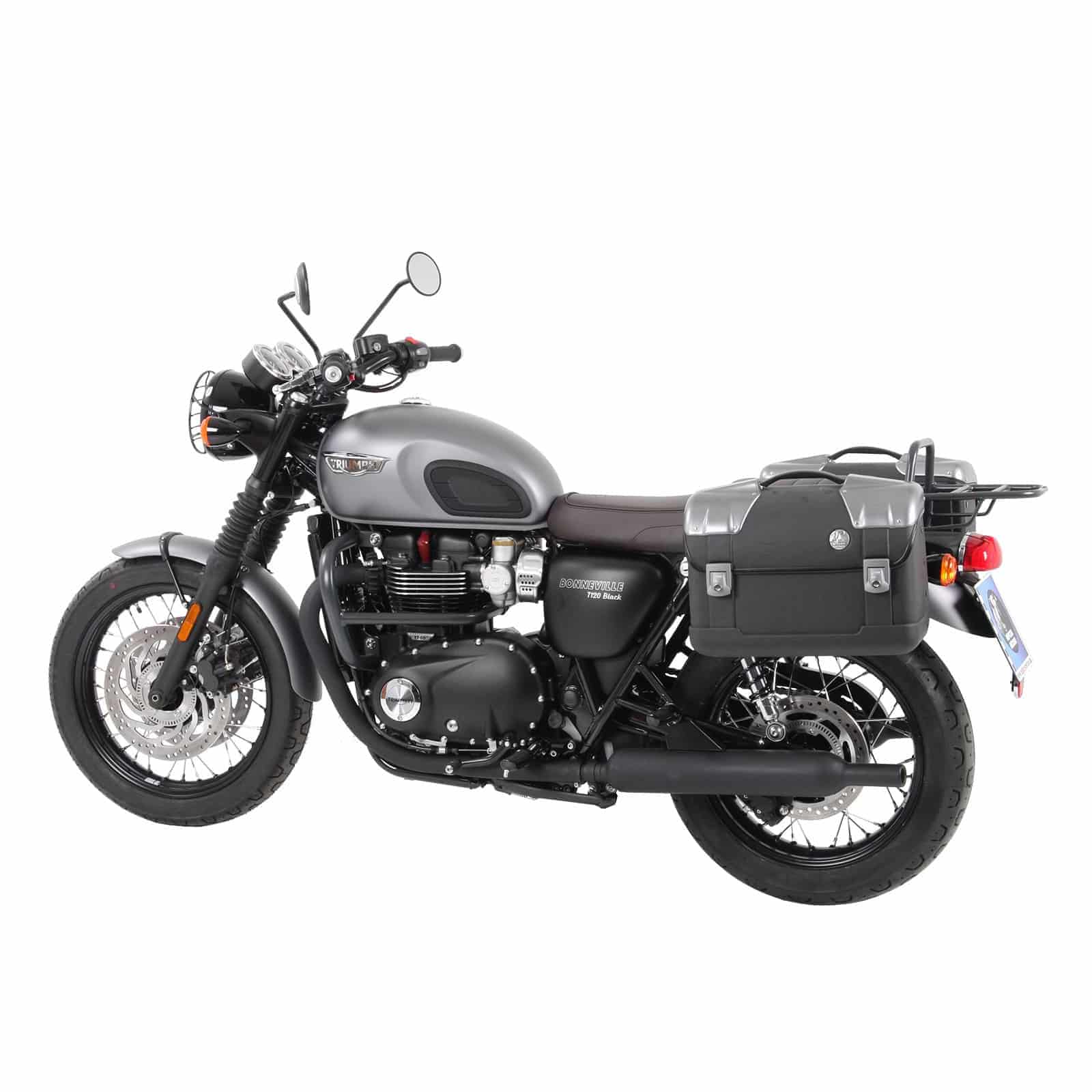 Hepco & Becker Seitentaschenhalter C-Bow chrom für Triumph Bonneville T120 - Motorradzubehör - Motorradgepäck