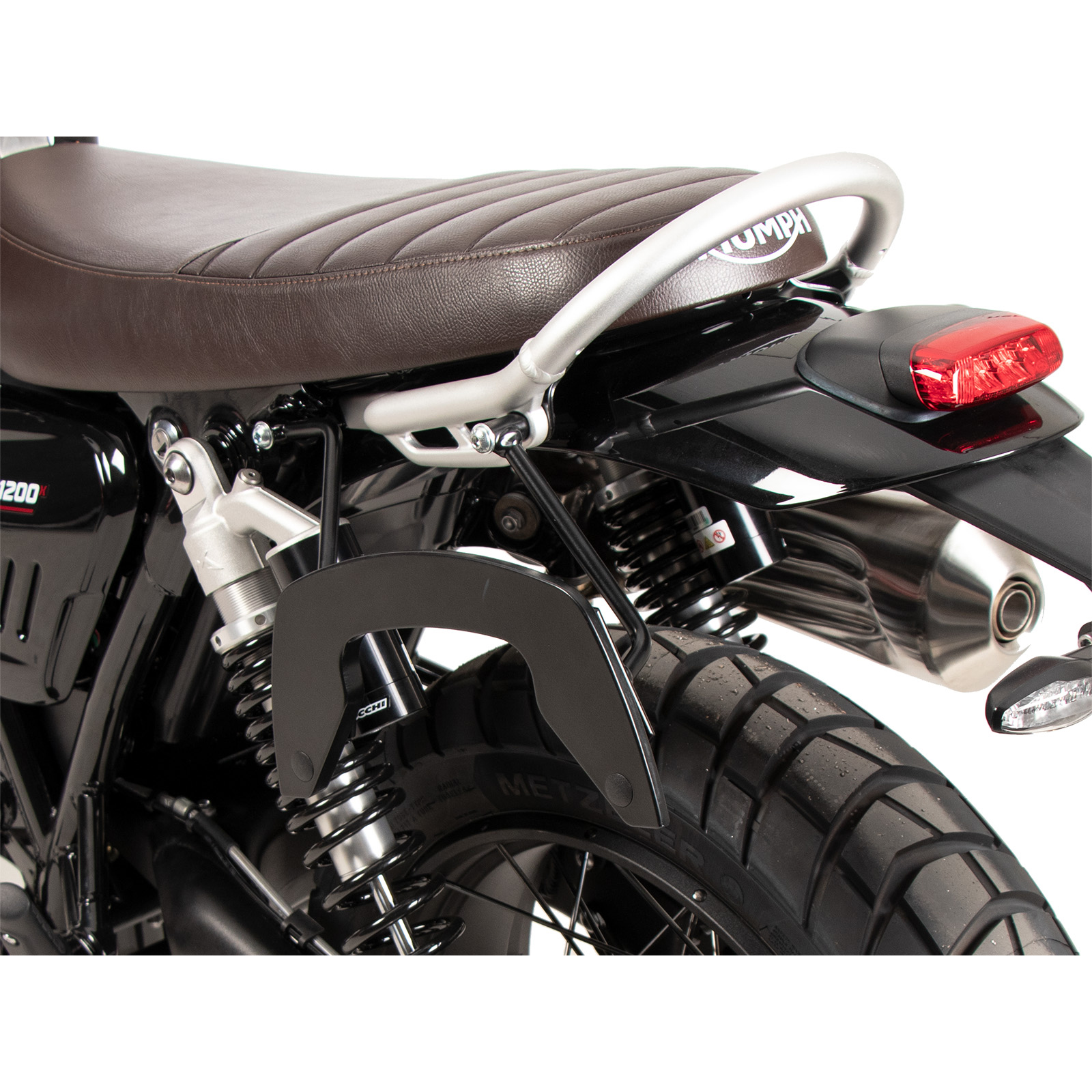 Hepco & Becker Seitentaschenhalter C-Bow links schwarz für Scrambler 1200 X - Motorradzubehör - Motorradgepäck