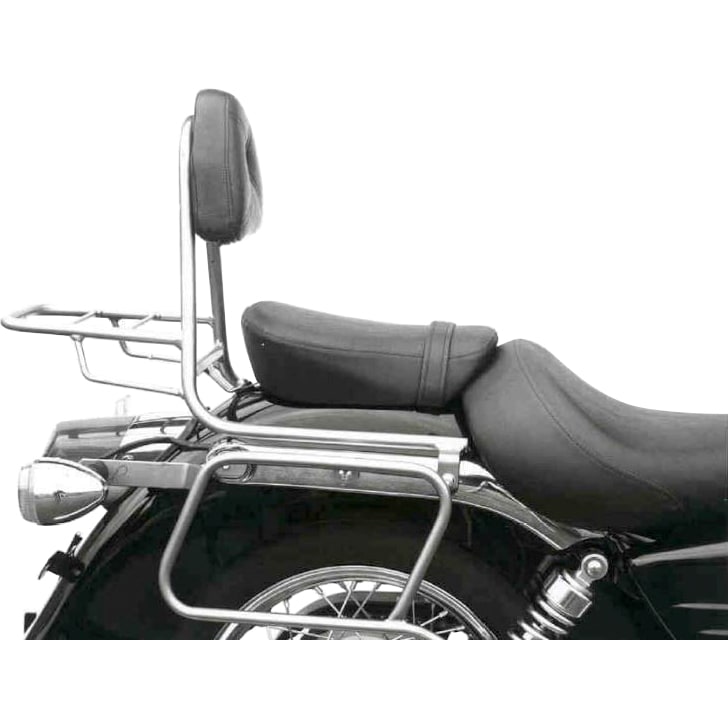 Hepco & Becker Sissybar mit Gepäckträger chrom für Honda VT 125 Shadow JC29 - Motorradzubehör - Motorradgepäck