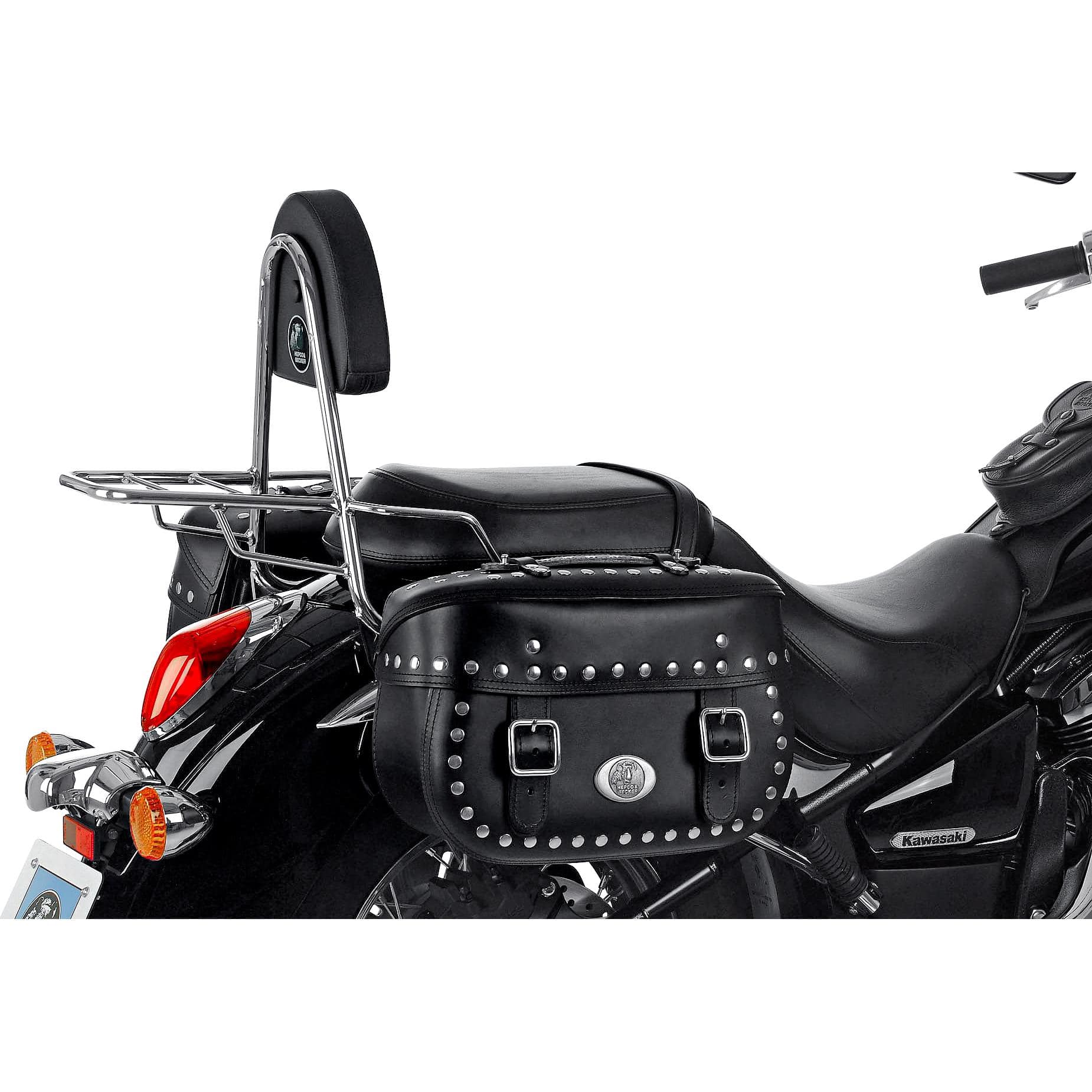Hepco & Becker Sissybar mit Gepäckträger chrom für VN 900 Classic/Custom - Motorradzubehör - Motorradgepäck