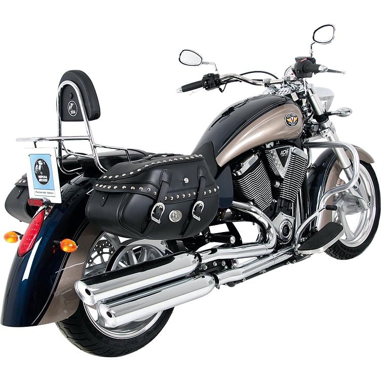 Hepco & Becker Sissybar mit Gepäckträger chrom für Victory Kingpin - Motorradzubehör - Motorradgepäck