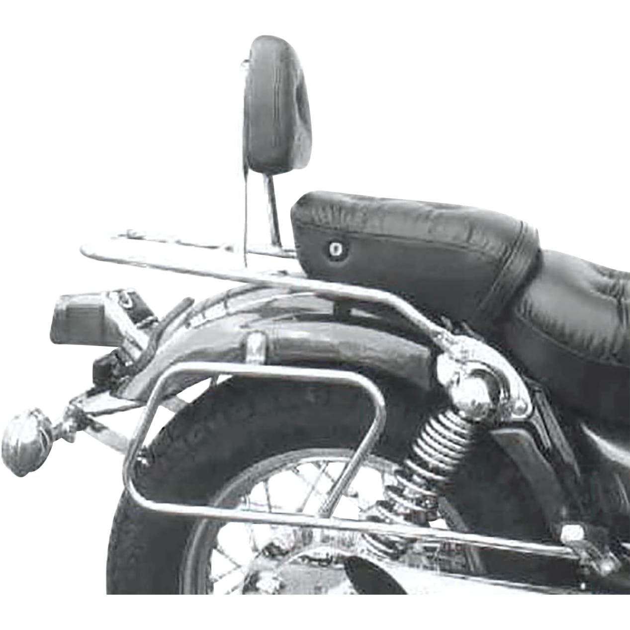 Hepco & Becker Sissybar mit Gepäckträger chrom für Yamaha XV 535 Virago - Motorradzubehör - Motorradgepäck