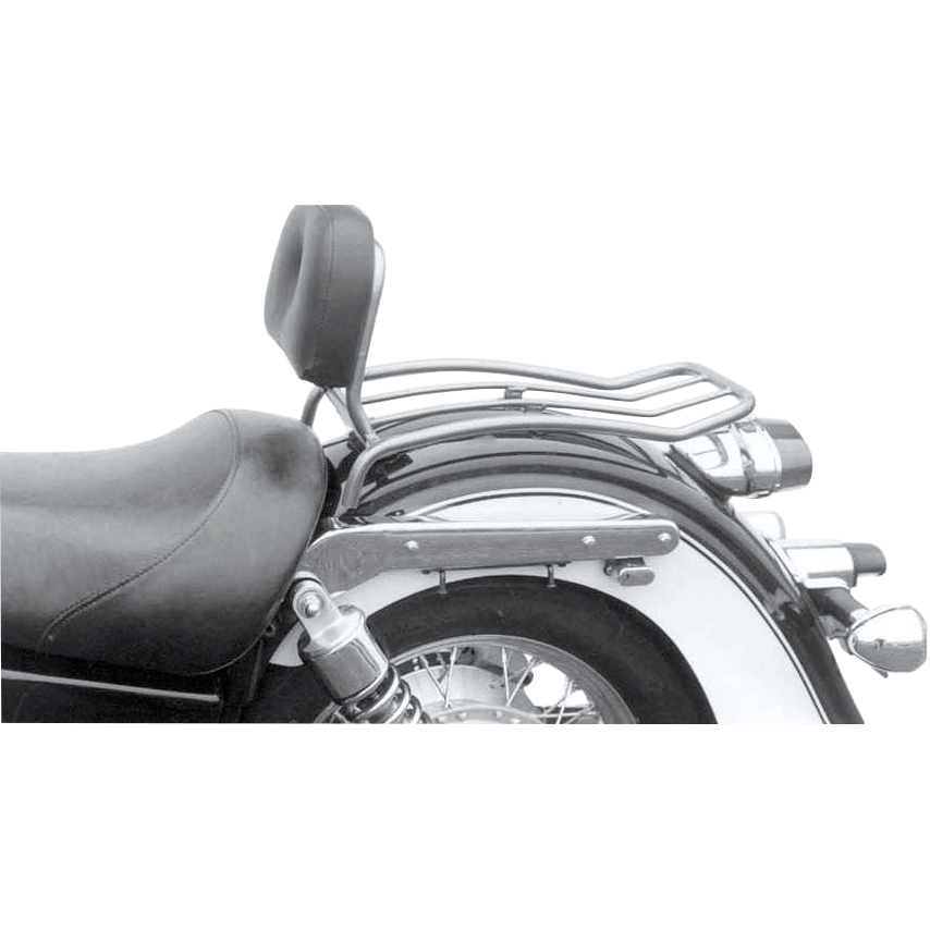 Hepco & Becker Solorack mit Rückenpolster chrom für Kawasaki VN 1500 Classi - Motorradzubehör - Motorradgepäck