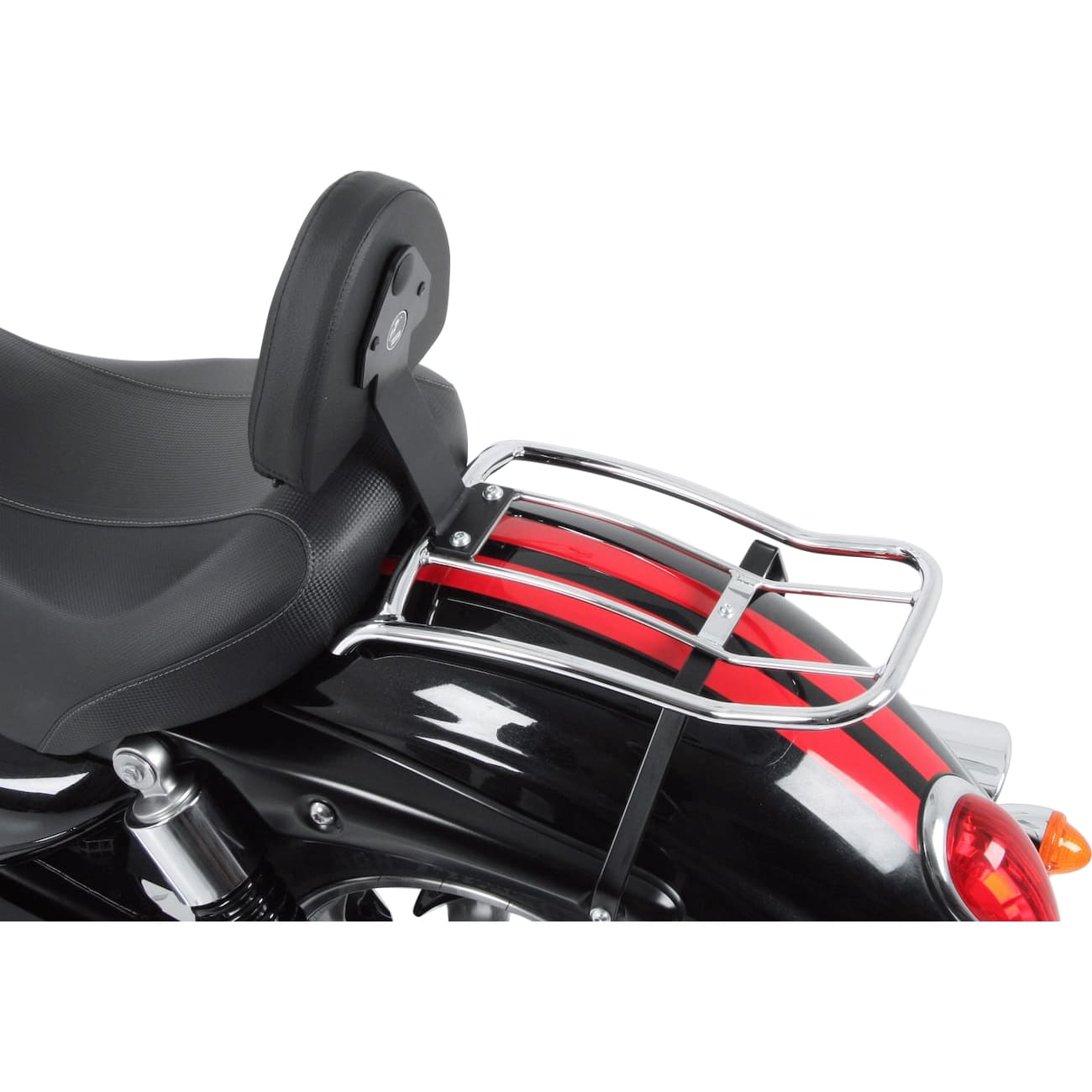 Hepco & Becker Solorack mit Rückenpolster chrom für Triumph Rocket III Road - Motorradzubehör - Motorradgepäck