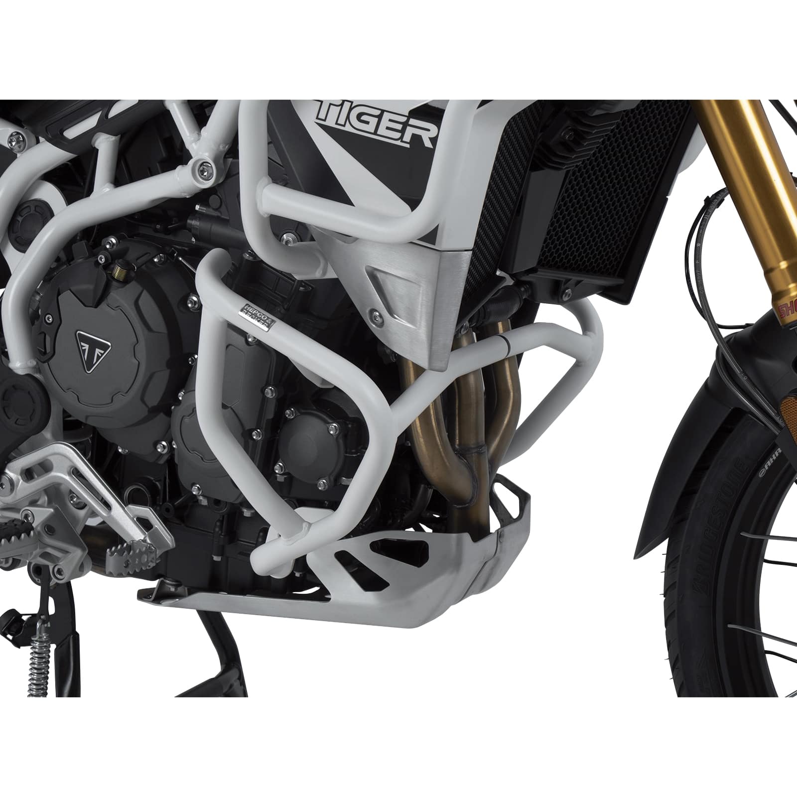 Hepco & Becker Sturzbügel Motor weiß für Triumph Tiger 850 Sport - Motorradteile & Ersatzteile - Anbauteile