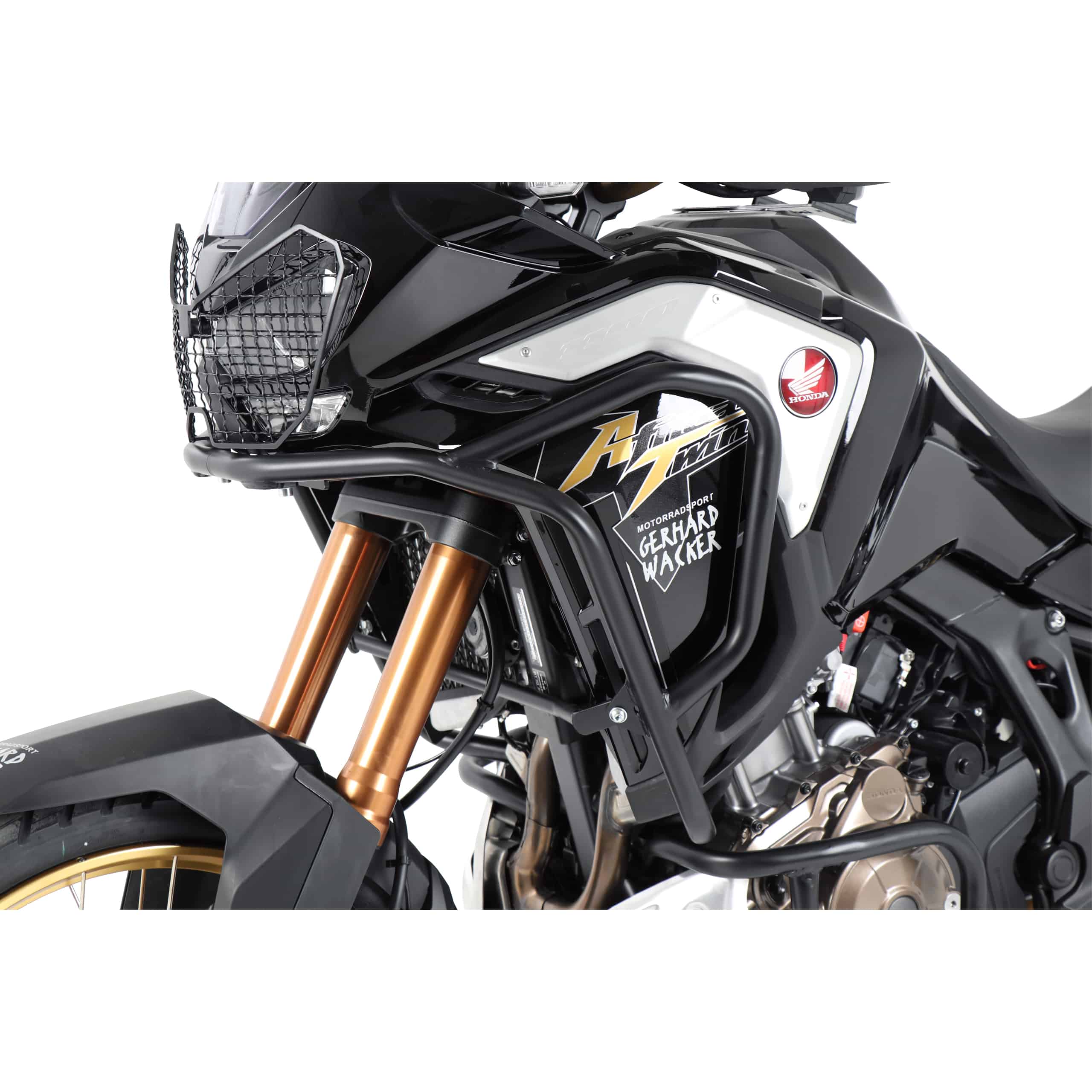 Hepco & Becker Sturzbügel Tank schwarz für Honda CRF 1100 AT Adventure Spor - Motorradteile & Ersatzteile - Anbauteile