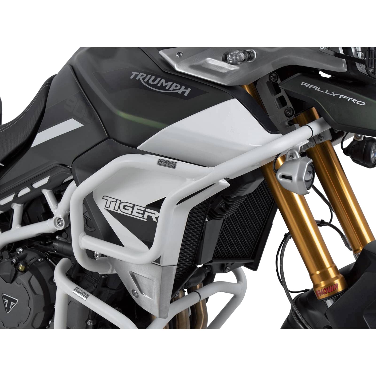 Hepco & Becker Sturzbügel Tank weiß für Triumph Tiger 850 Sport - Motorradteile & Ersatzteile - Anbauteile