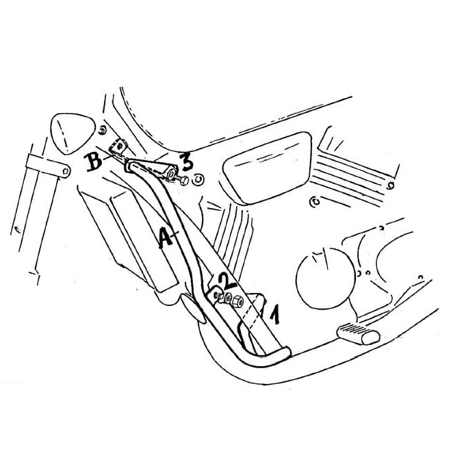 Hepco & Becker Sturzbügel chrom für Honda VF 750 C 1993-2000 - Motorradteile & Ersatzteile - Anbauteile