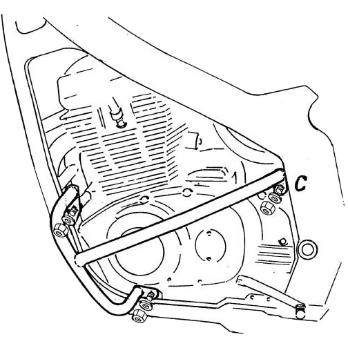 Hepco & Becker Sturzbügel schwarz für Suzuki GS 500 /E 1989-2008 - Motorradteile & Ersatzteile - Anbauteile