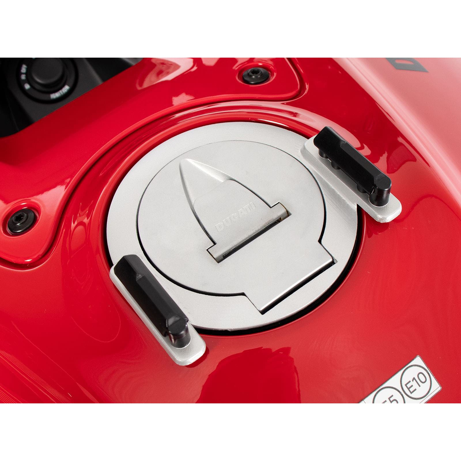 Hepco & Becker Tankring Lock-it Basic silbern für Ducati Diavel V4 - Motorradzubehör - Motorradgepäck
