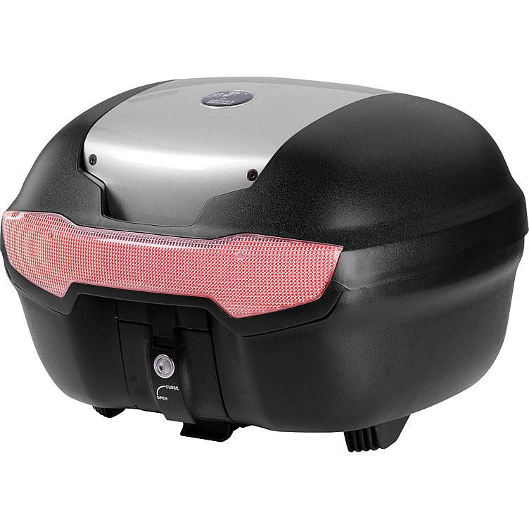 Hepco & Becker Topcase Journey 40 35 Liter schwarz/silber - Motorradzubehör - Motorradgepäck