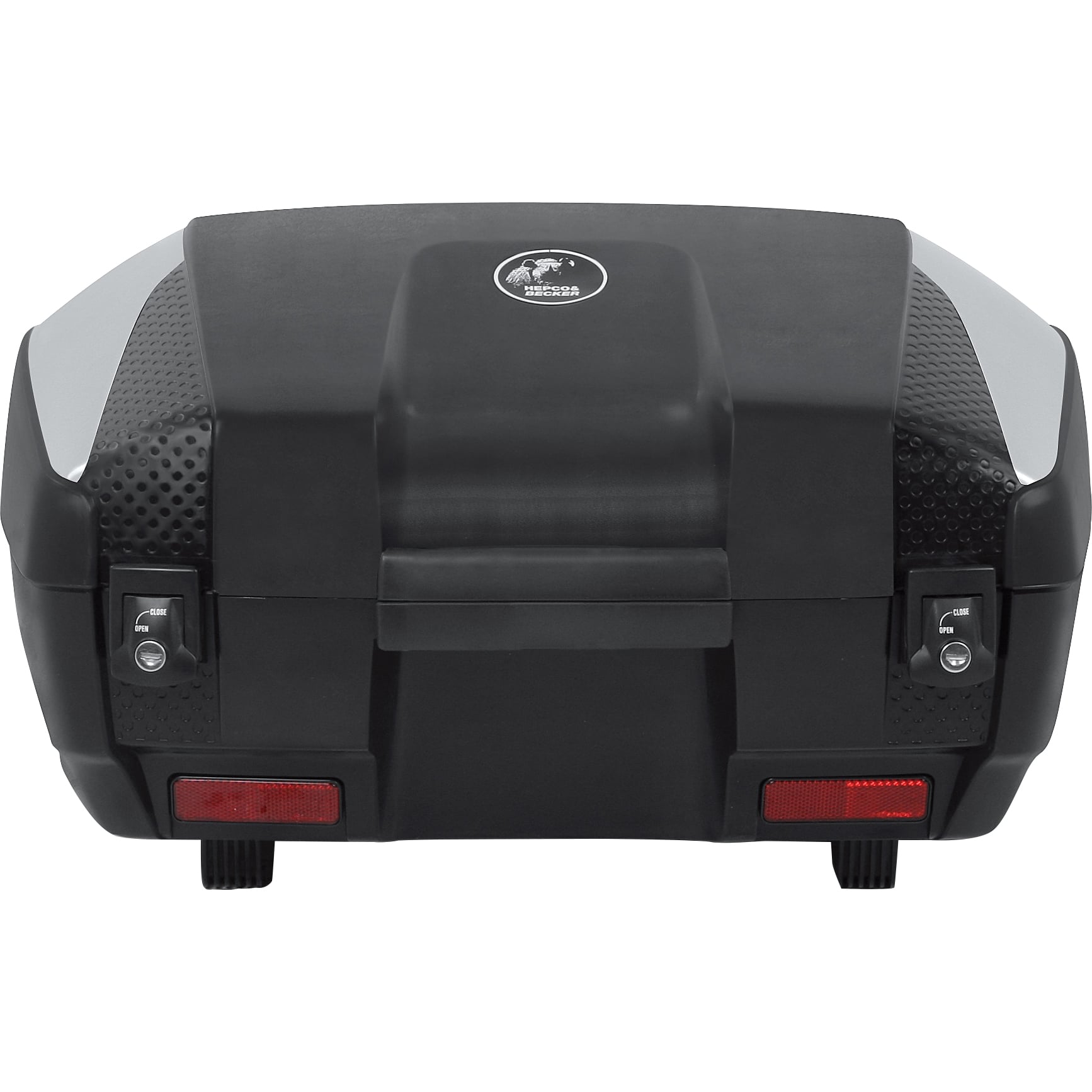 Hepco & Becker Topcase Junior 55 Liter Flash schwarz/silber - Motorradzubehör - Motorradgepäck