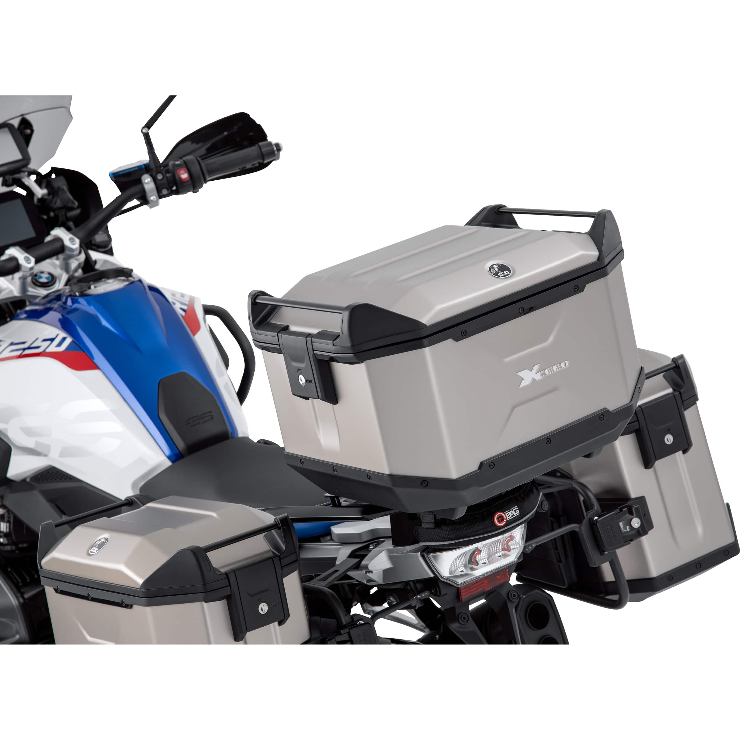 Hepco & Becker Topcase Xceed Aluminium 45 Liter titan - Motorradzubehör - Motorradgepäck