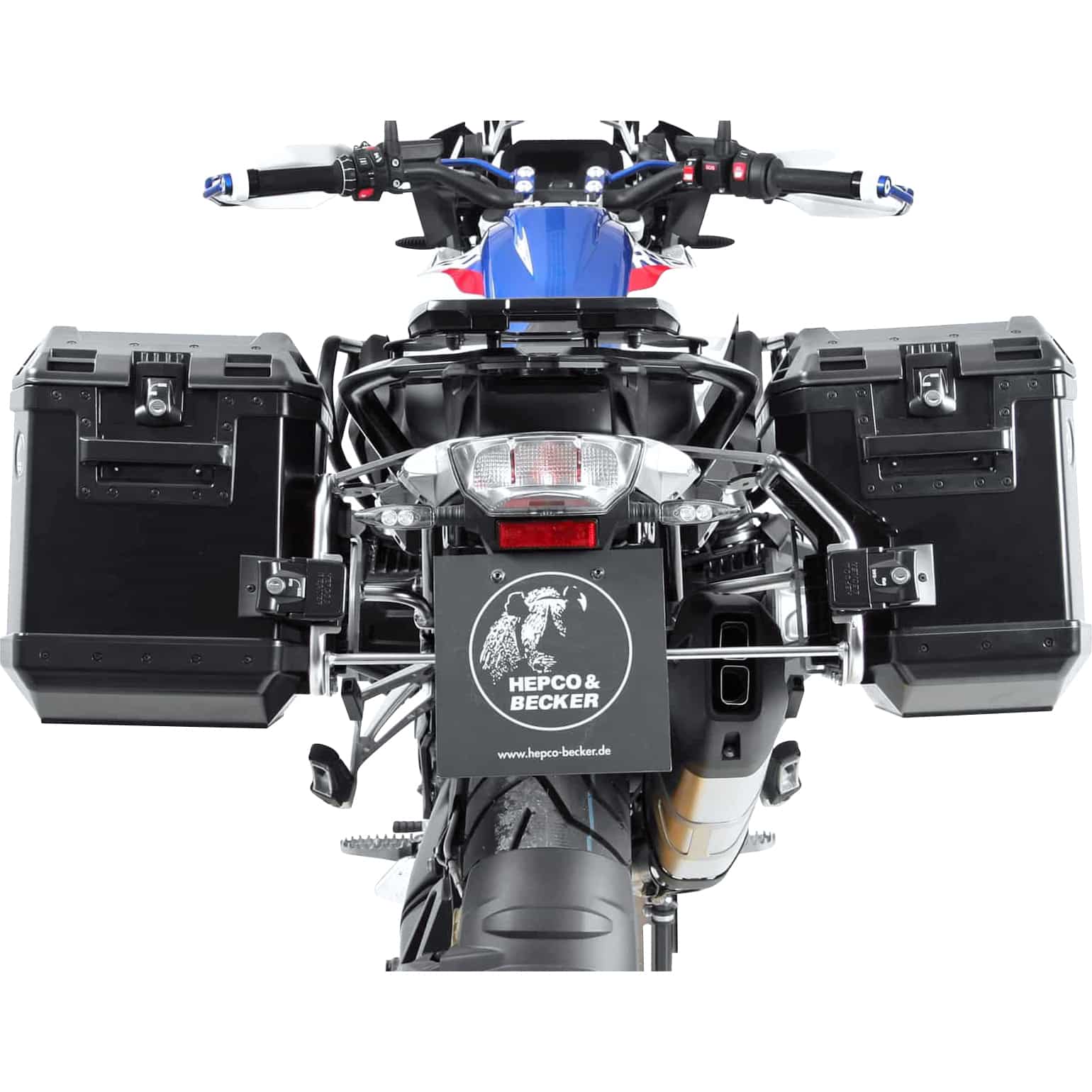 Hepco & Becker Xplorer Cutout Kofferset schwarz für BMW R 1250 GS - Motorradzubehör - Motorradgepäck