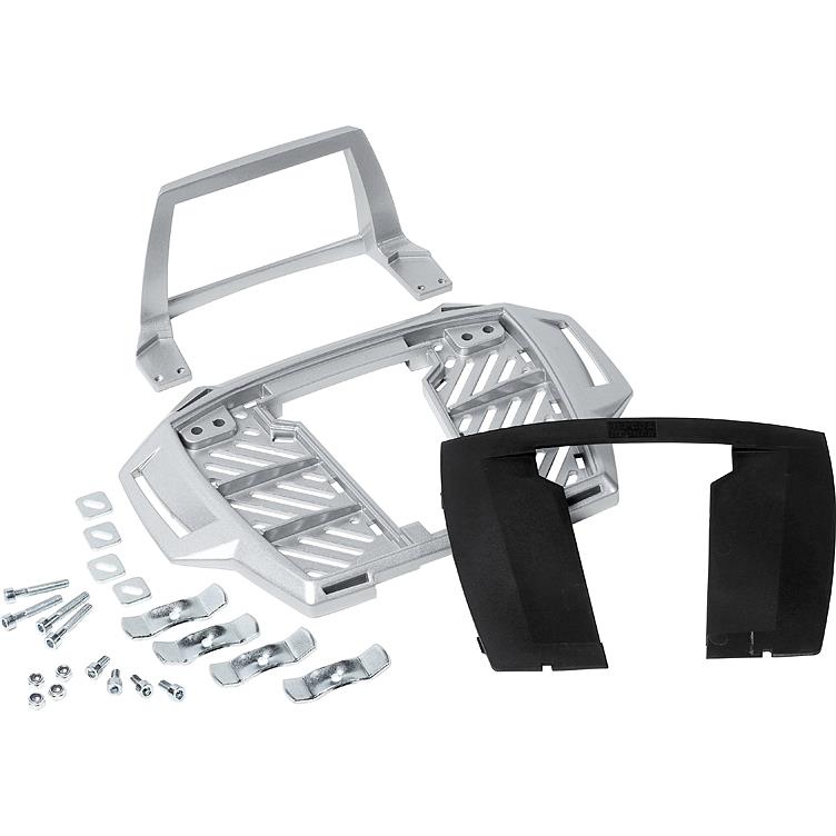 Hepco & Becker universal Alu-Rack Adapterplatte 610049 00 09 silber - Motorradzubehör - Motorradgepäck