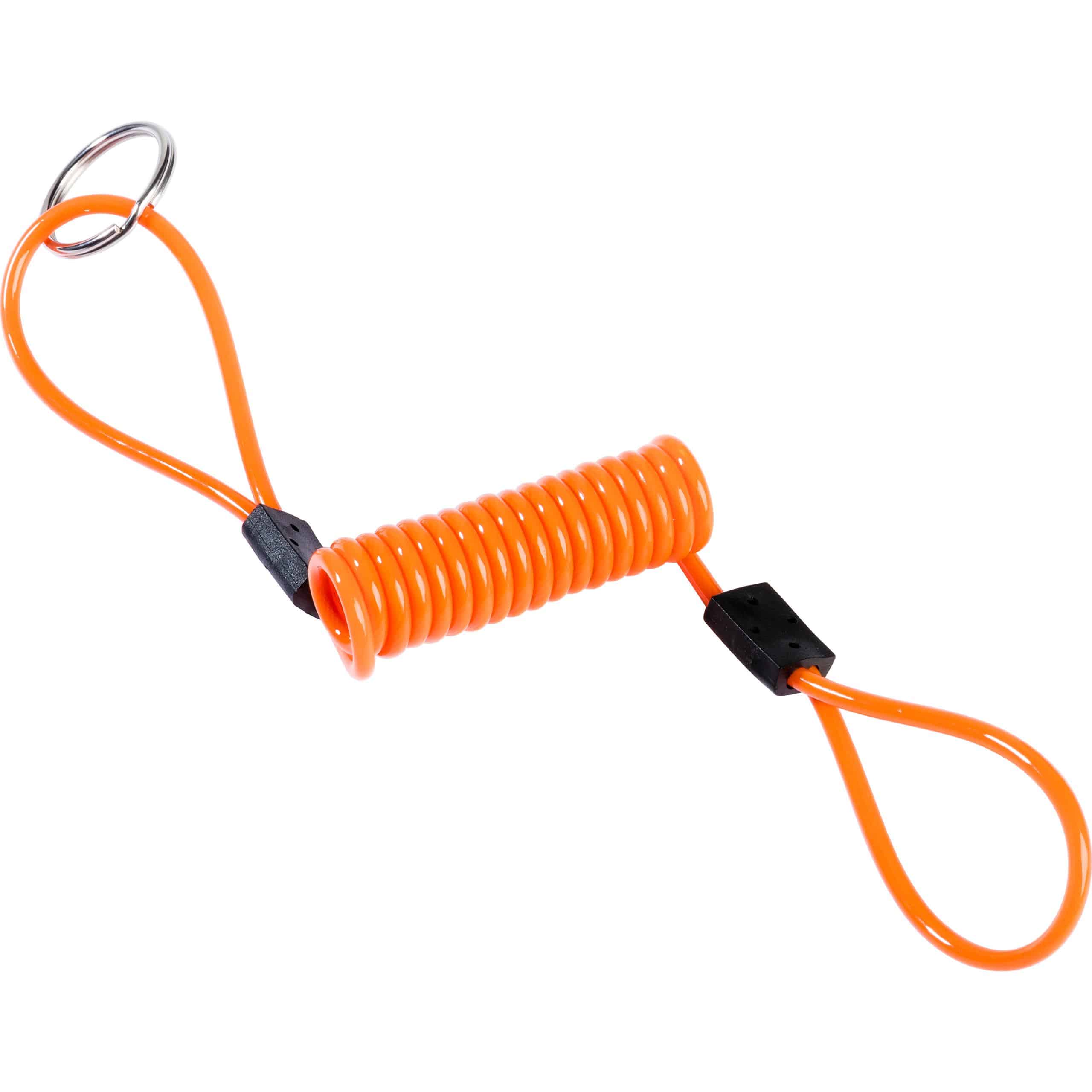 Hi-Q Bike Security Erinnerungskabel 120cm orange - Motorradzubehör - Diebstahlschutz