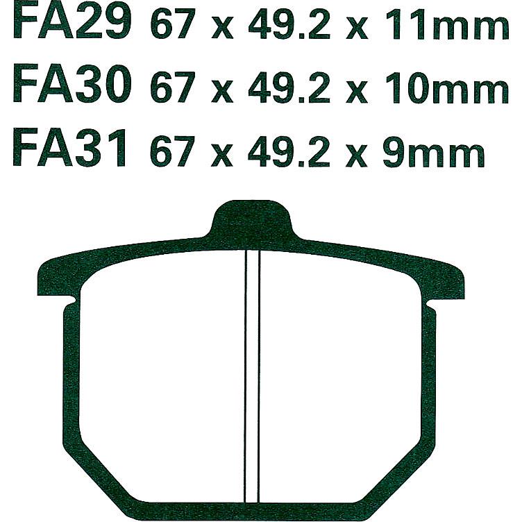 Hi-Q Bremsbeläge organisch FA029 67x49