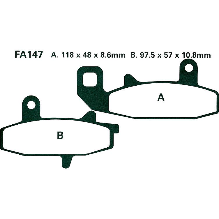 Hi-Q Bremsbeläge organisch FA147 118/97