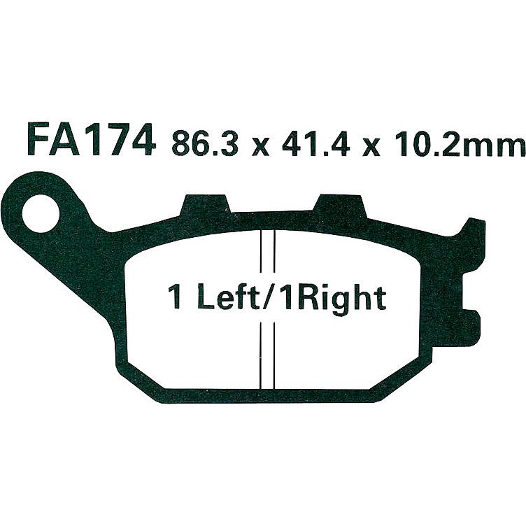 Hi-Q Bremsbeläge organisch FA174 86