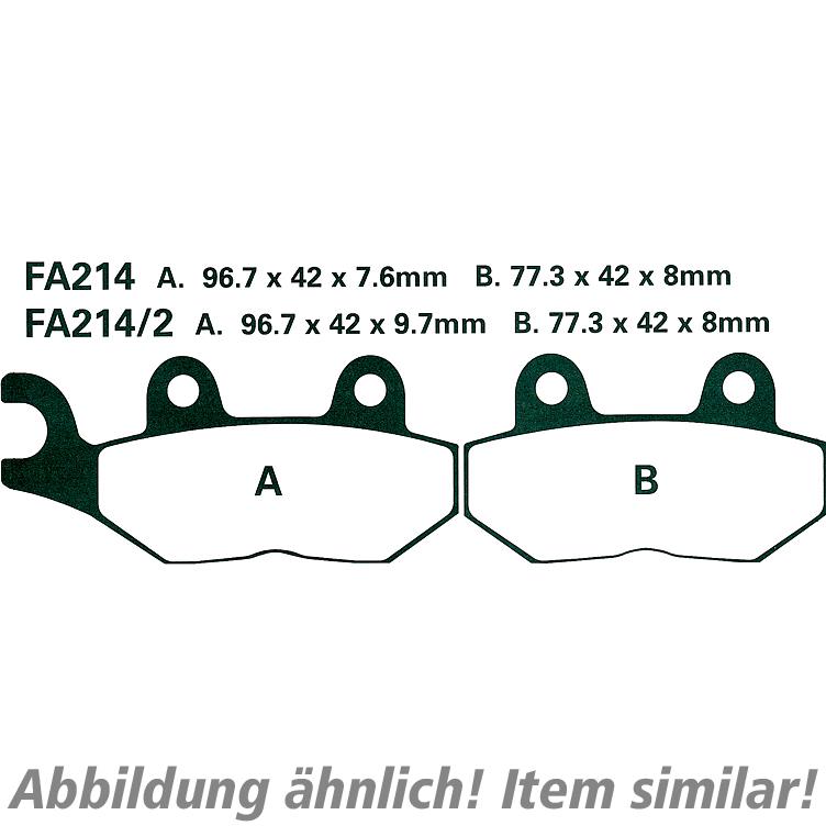Hi-Q Bremsbeläge organisch FA214/2 96