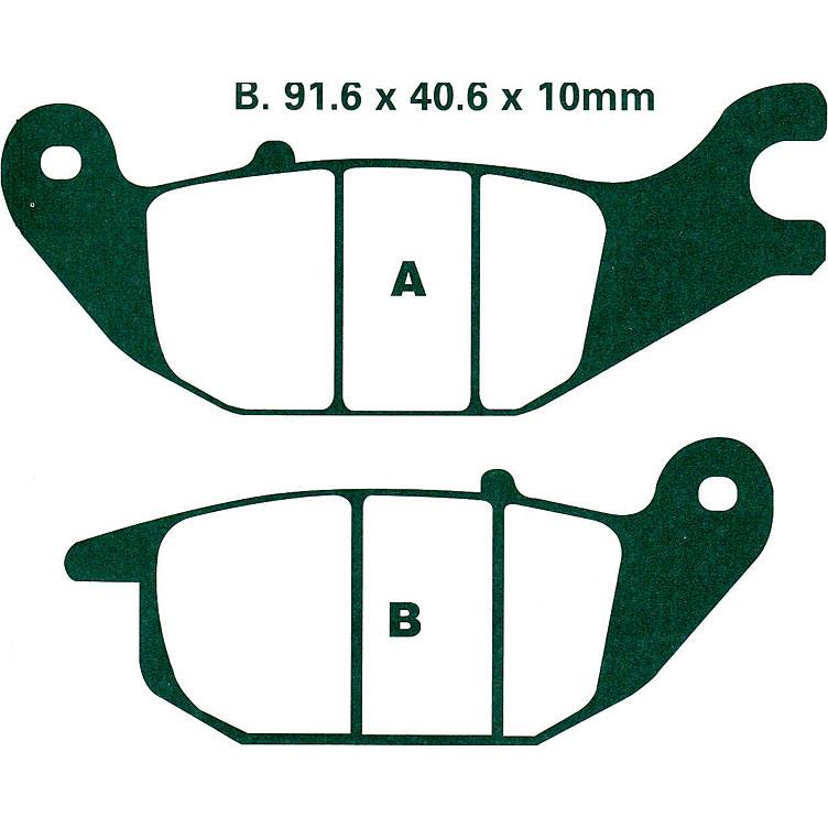 Hi-Q Bremsbeläge organisch FA343 107/91