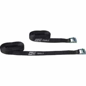 Hi-Q Tools 2x Klemmschlossgurt schwarz einteilig 5 Meter