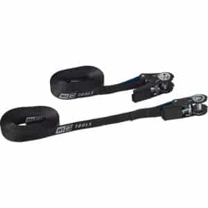 Hi-Q Tools 2x Spanngurt mit Ratsche schwarz einteilig 6 Meter LC800daN - Motorradzubehör - Transport