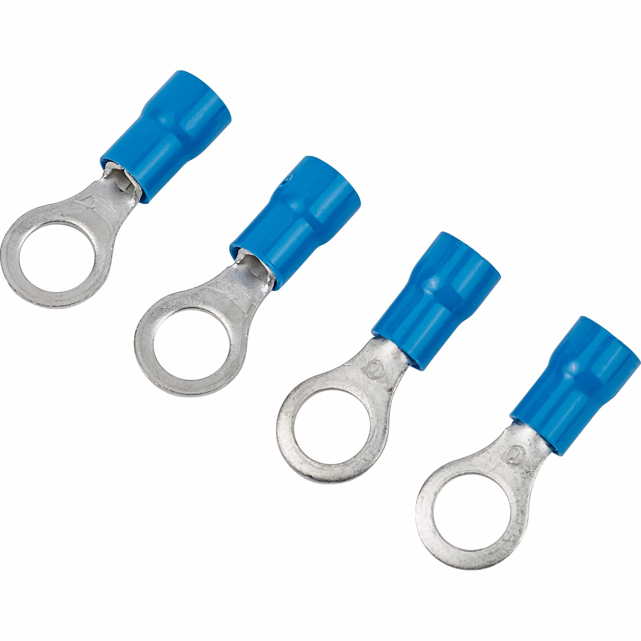 Hi-Q Tools 4er Ringösenset M6 für Batteriepole blau für 1