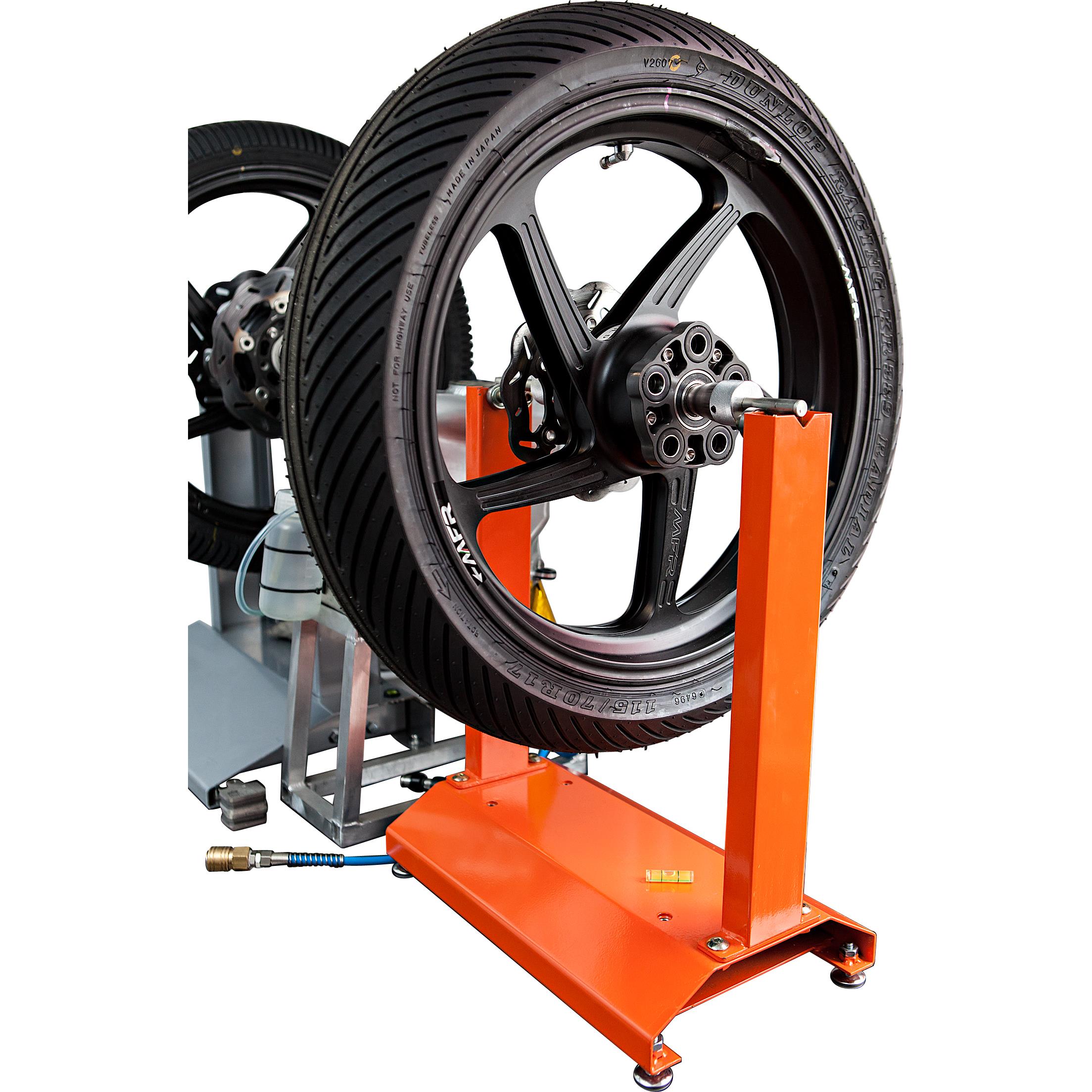 Hi-Q Tools Auswuchtgerät für 12-33mm Achs-Ø orange - Motorradzubehör - Werkstattzubehör