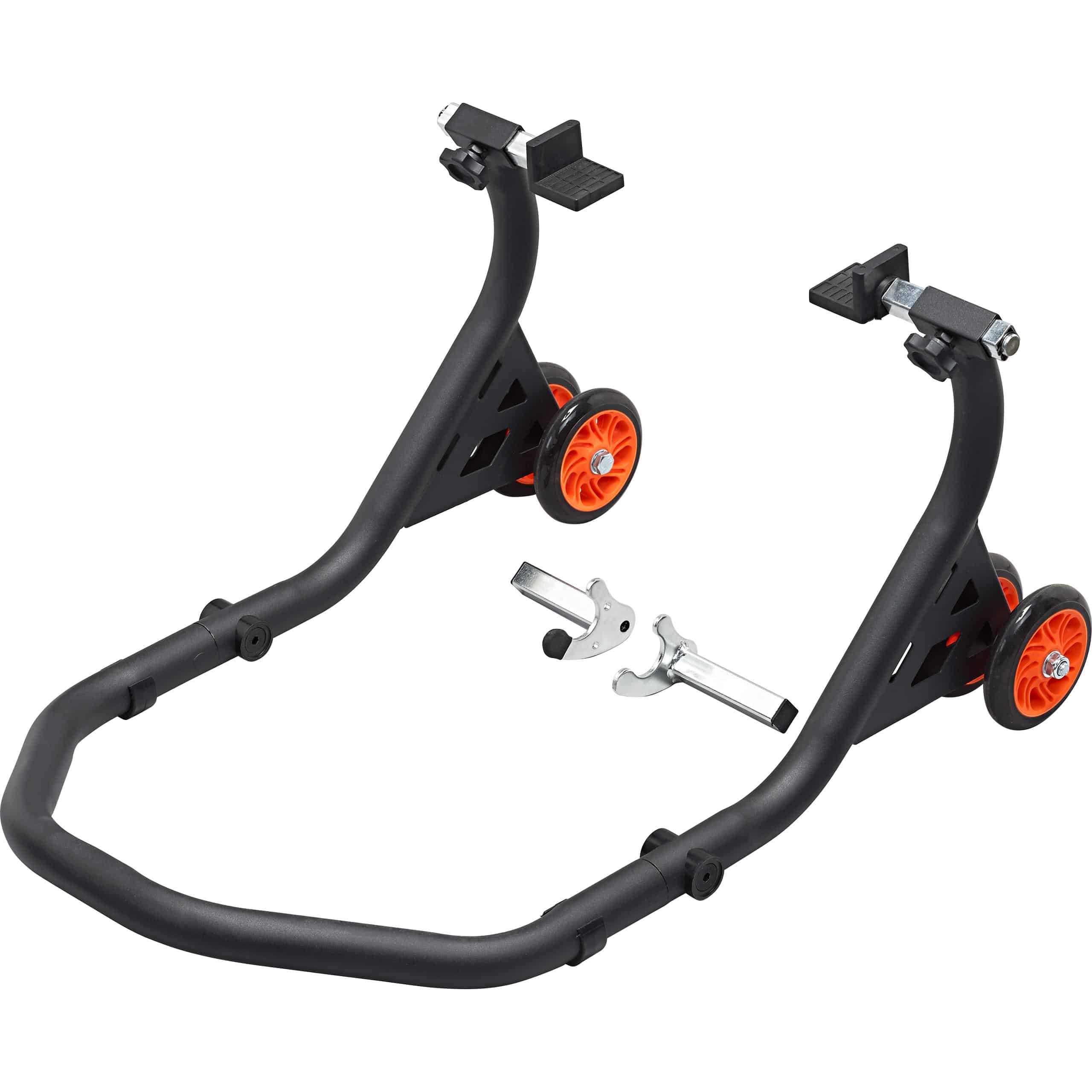 Hi-Q Tools Montageständer III hinten mit Winkel + Racing schwarz - Motorradzubehör - Aufbockvorrichtungen