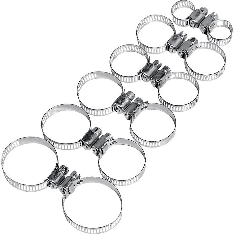 Hi-Q Tools Schlauchklemmen Sortiment 12-teilig 11-38cm - Motorradteile & Ersatzteile - Beleuchtung