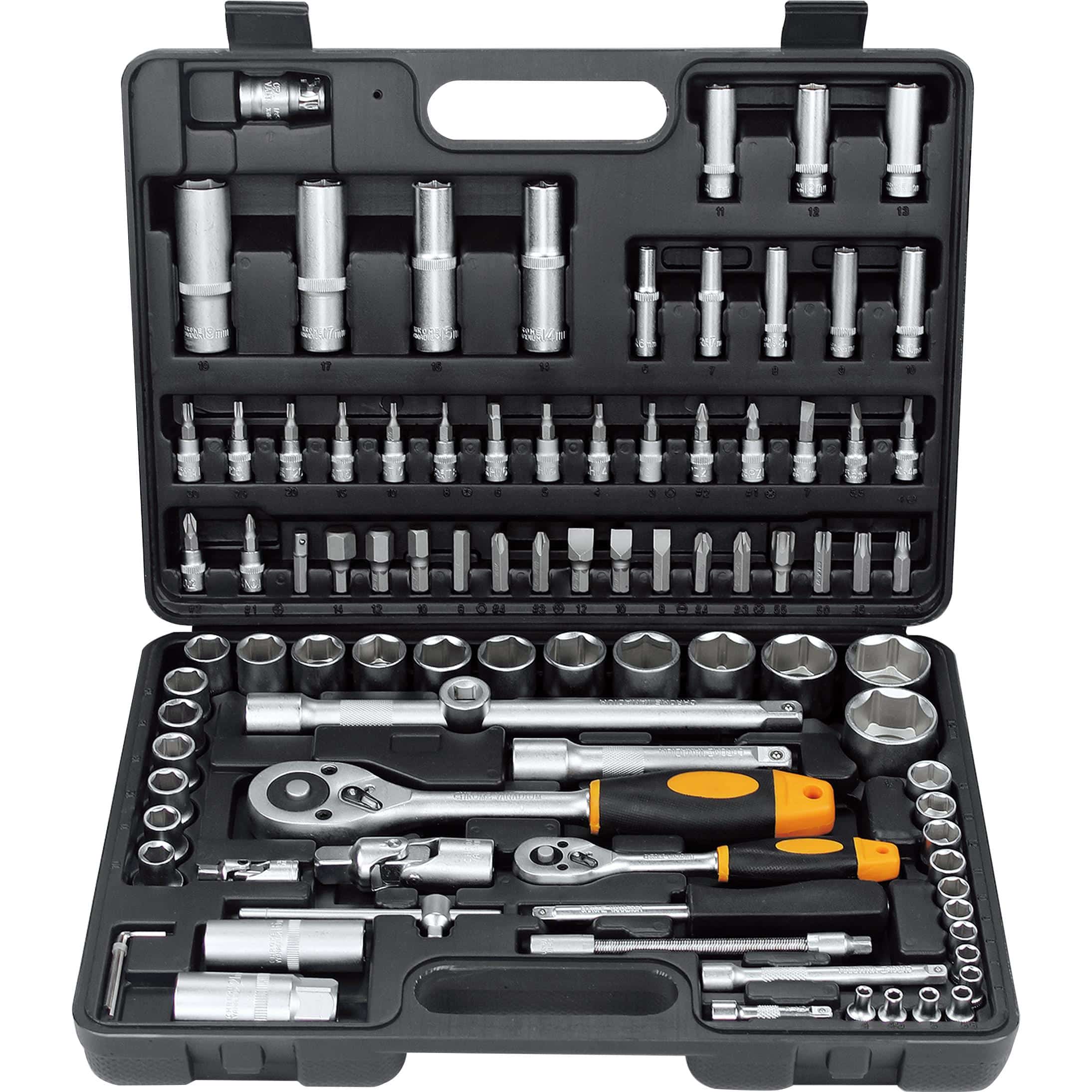 Hi-Q Tools Steckschlüsselsatz 94-teilig - Motorradzubehör - Werkzeuge