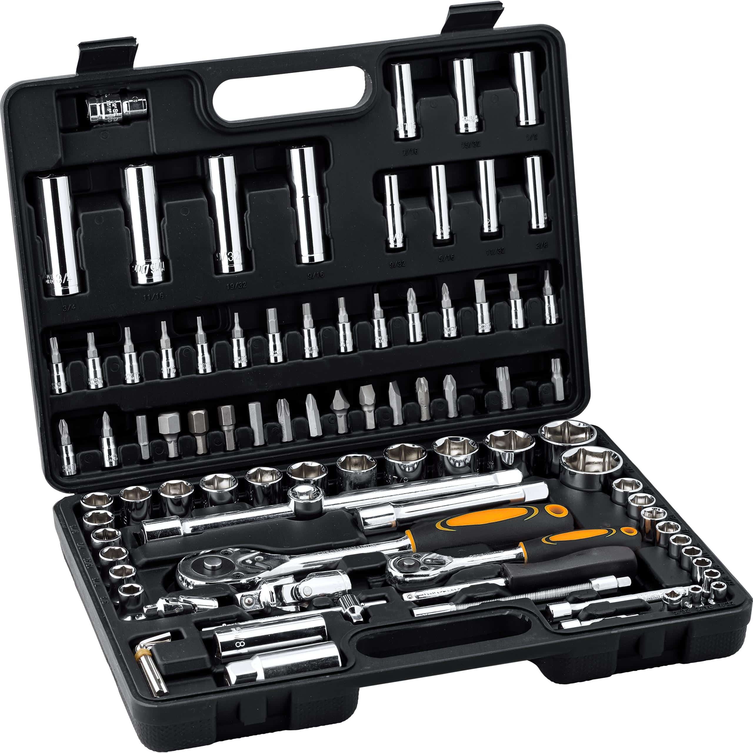 Hi-Q Tools Steckschlüsselsatz 94-teilig "Zoll" - Motorradzubehör - Werkzeuge